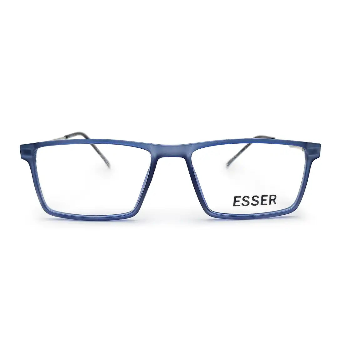 armazon de lentes para hombre azul mate