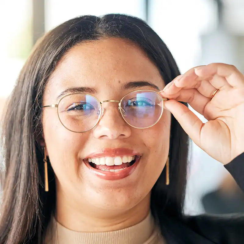 lentes metalicos mujer