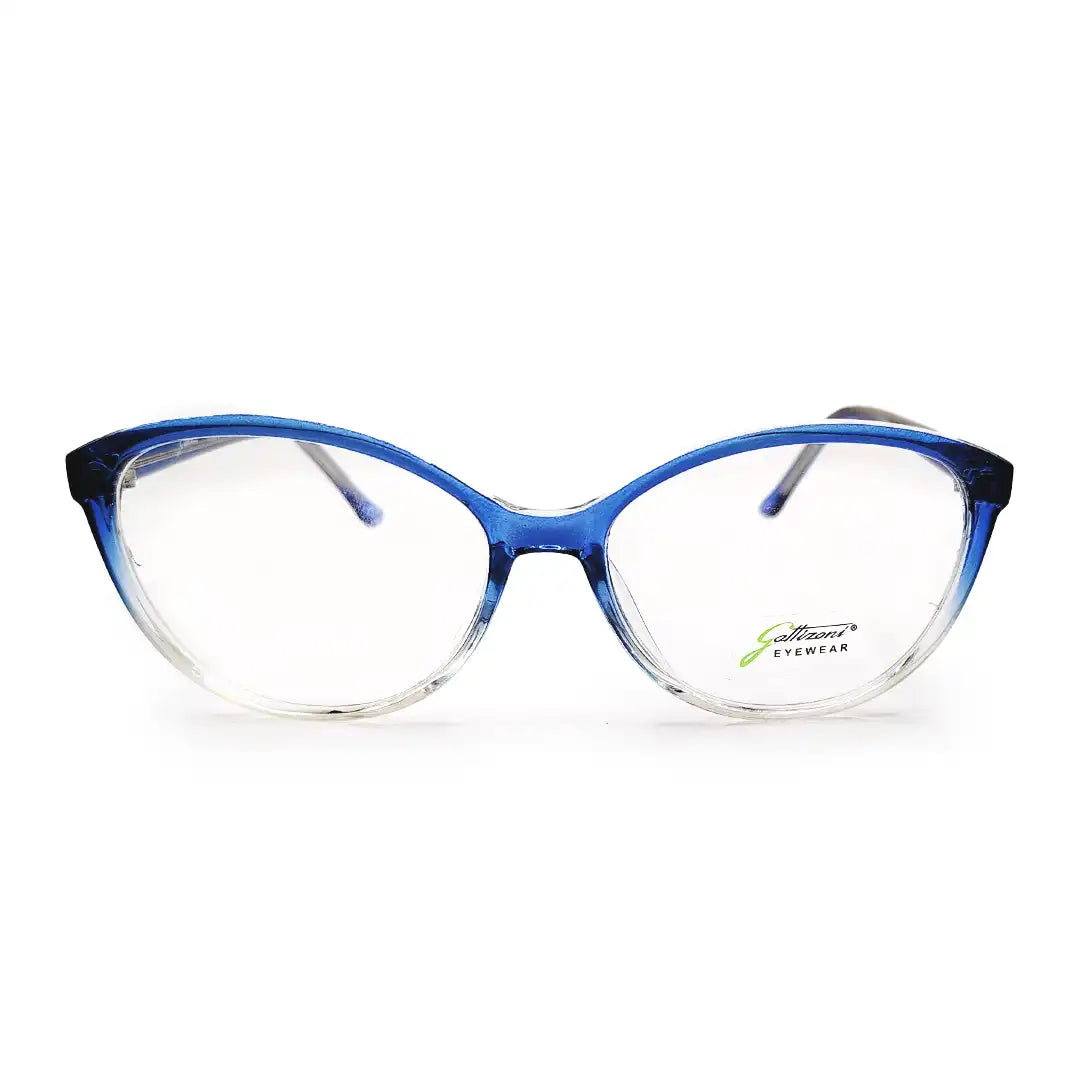 lentes para mujer marco azul degrado transparente