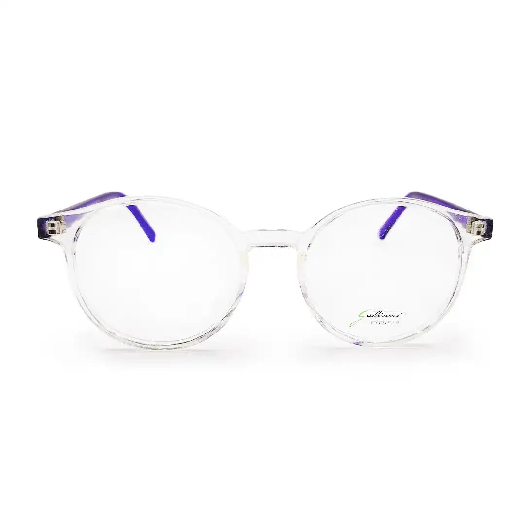 lentes para mujer marco trasparente y morado