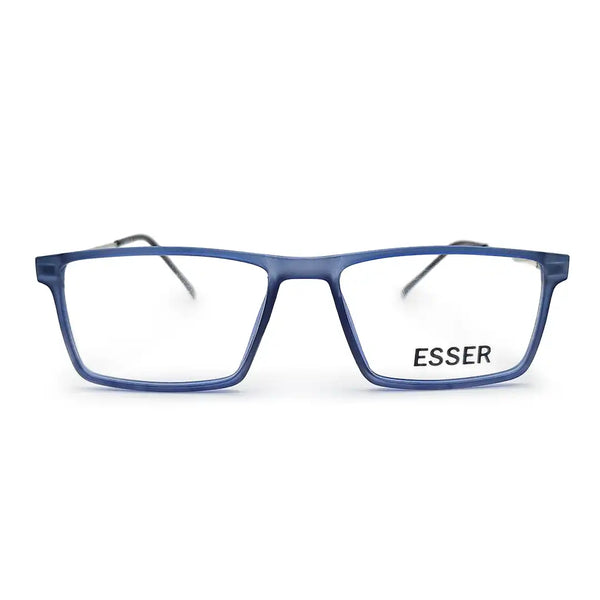 armazon de lentes para hombre azul mate