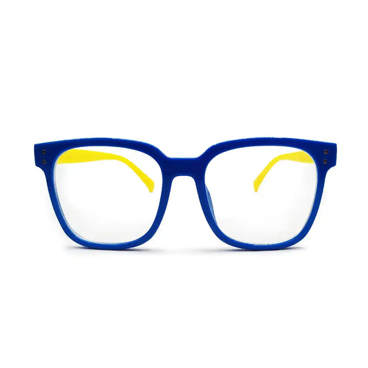 lentes de computador para niño azul y amarillo