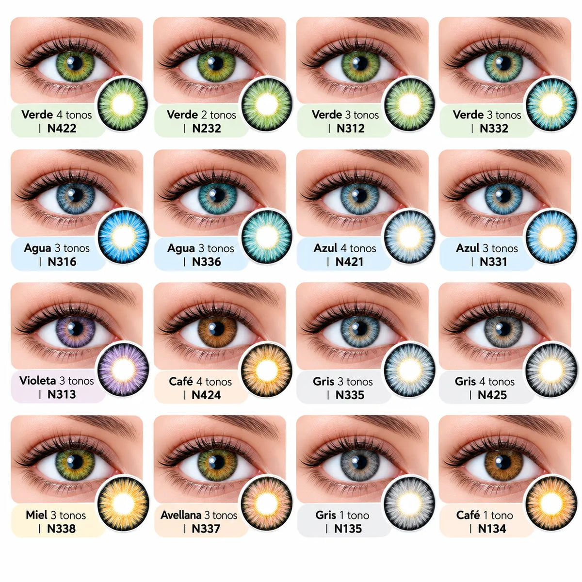 lentes de contacto de color