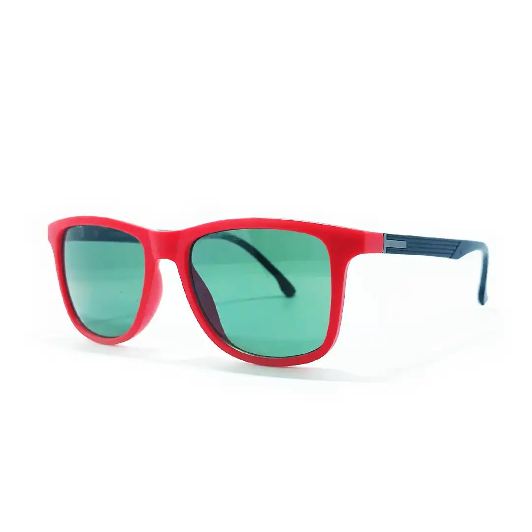 lentes de sol rojos