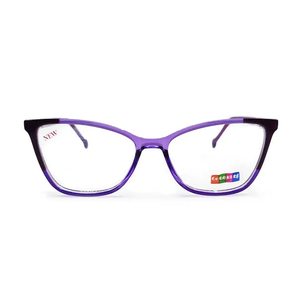 lentes infantiles agatados para niña color lila y negro