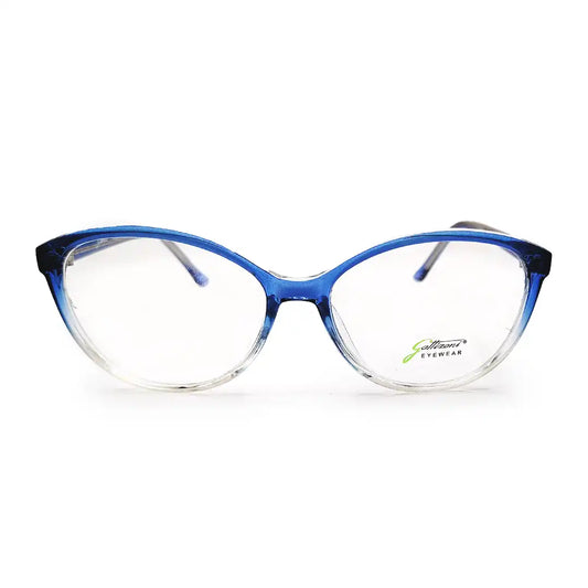 lentes para mujer marco azul degrado transparente