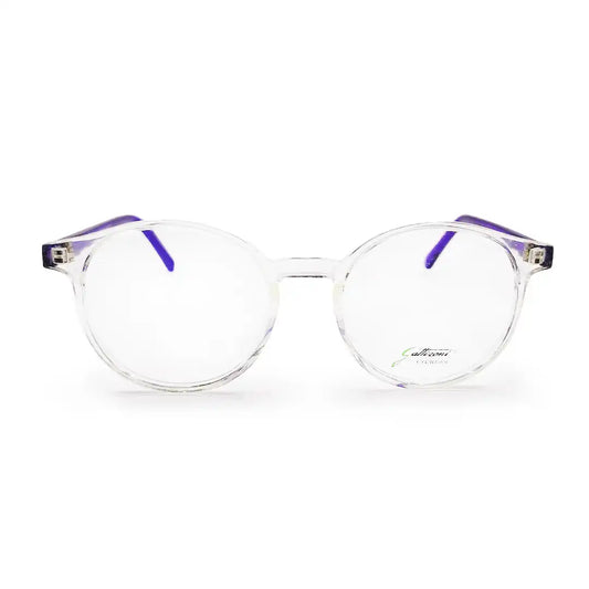 lentes para mujer marco trasparente y morado